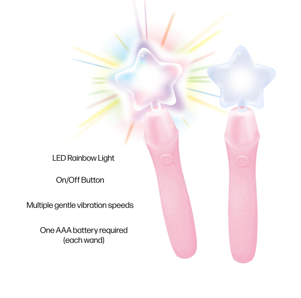 Potty Training Sensory Release Wand Set (Blue or Pink)