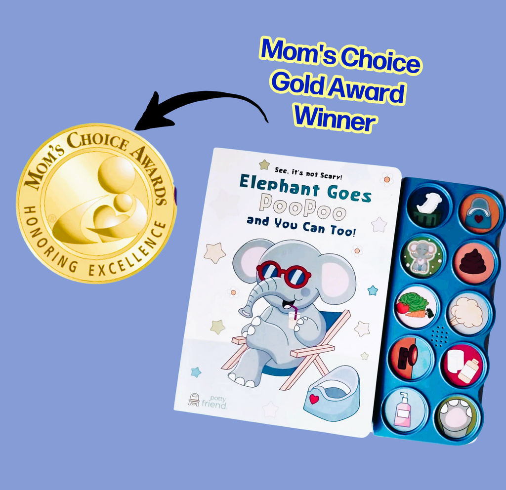 See, It's Not Scary: Elephant Goes PooPoo and You Can Too! (Mom's Choice Gold Award Recipient) Potty Training Interactive Board Book