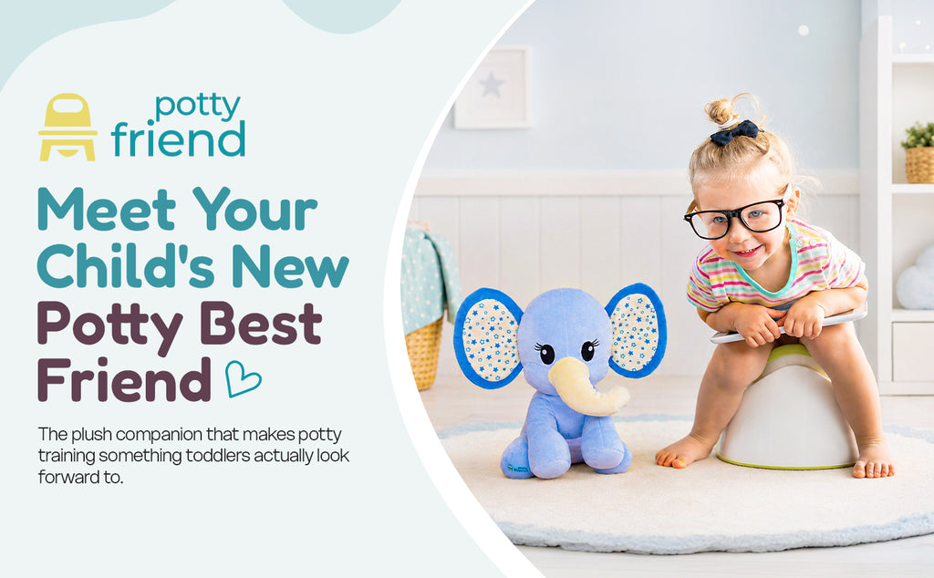 PottyFriend Interactive Potty Training Plush Stuffed Animal Friend 9 Unique Potty Training Phrases Live Simulation Fun Toddler Toilet Toys for Girls & Boys 18 Months to 3+ (Elephant, Unicorn, Dino)