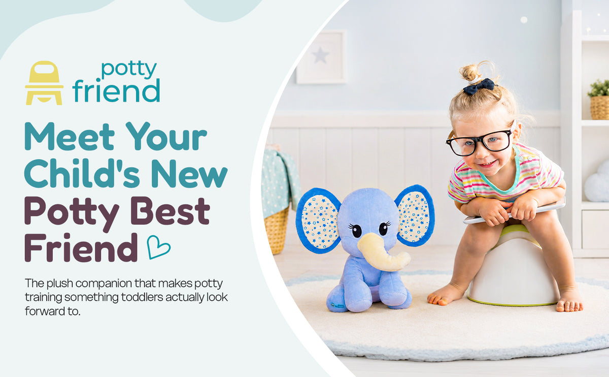 PottyFriend Interactive Potty Training Plush Stuffed Animal Friend 9 Unique Potty Training Phrases Live Simulation Fun Toddler Toilet Toys for Girls & Boys 18 Months to 3+ (Elephant, Unicorn, Dino)