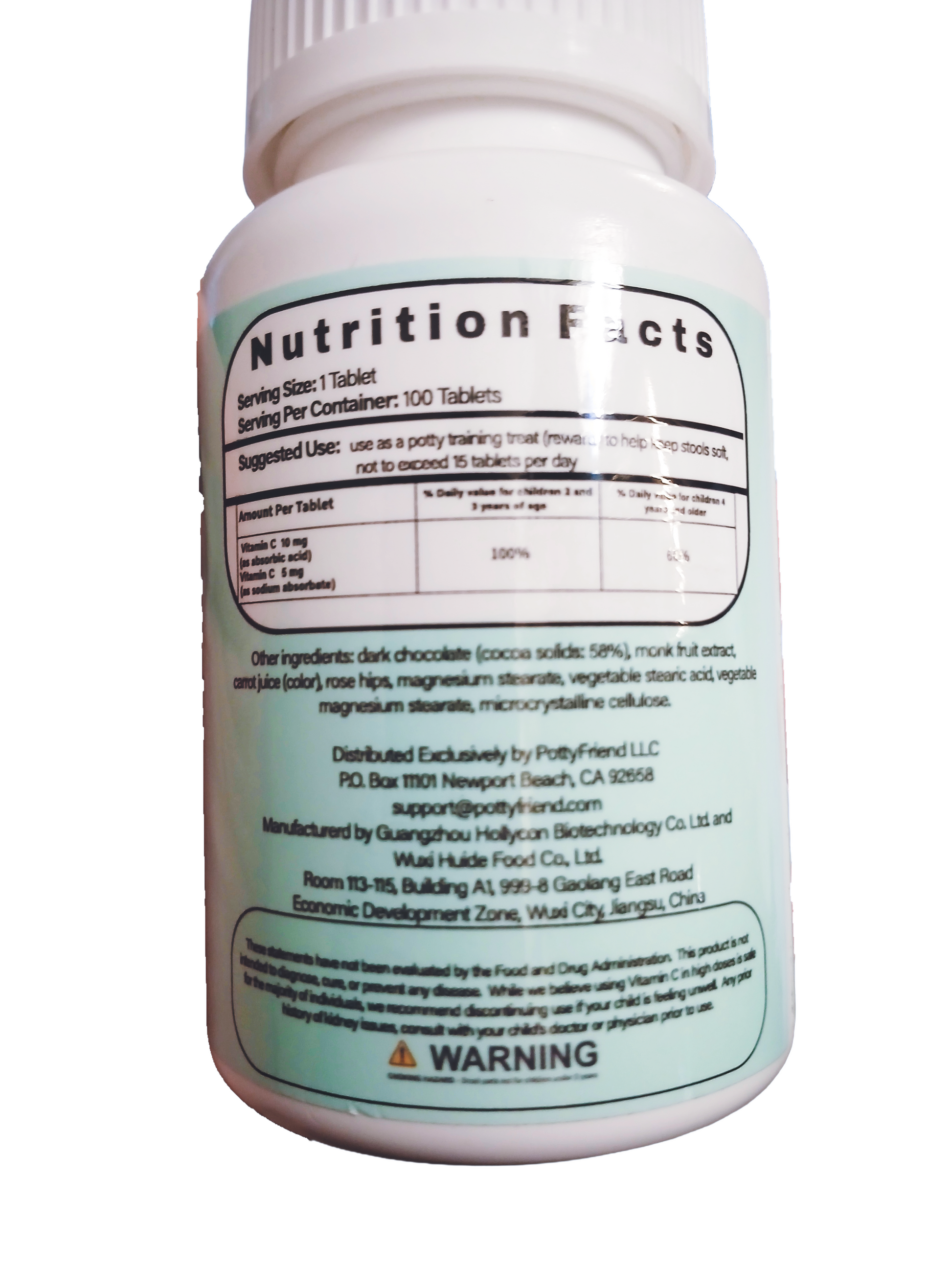 SmartPotty Vitamin C Potty Training Clean Chocolate Treat Rewards Help Prevent Constipation and Poop Withholding Before it Starts