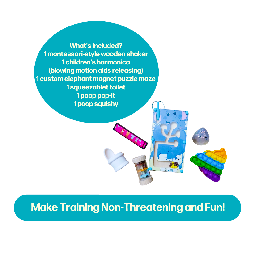 "Keep 'Em on the Toilet" Potty Training Fidget Toy Starter Pack