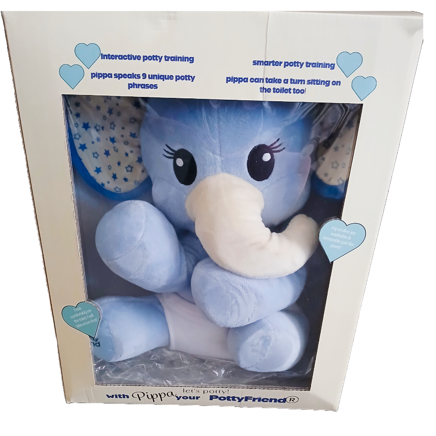 PottyFriend Interactive Potty Training Plush Stuffed Animal Friend 9 Unique Potty Training Phrases Live Simulation Fun Toddler Toilet Toys for Girls & Boys 18 Months to 3+ (Elephant, Unicorn, Dino)