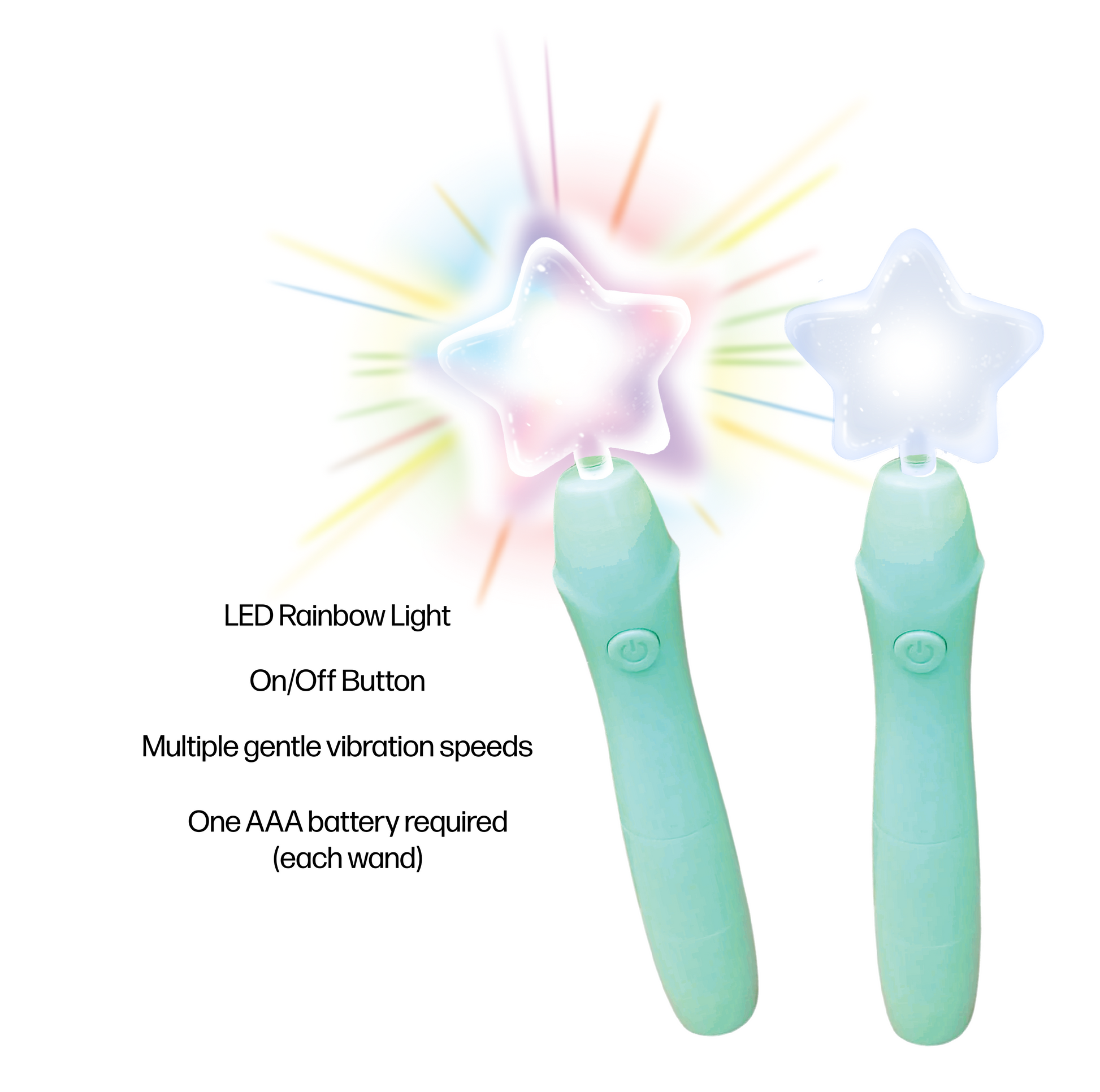 Potty Training Sensory Calming (Release Aid) Wand Set (Blue, Pink, or Green)