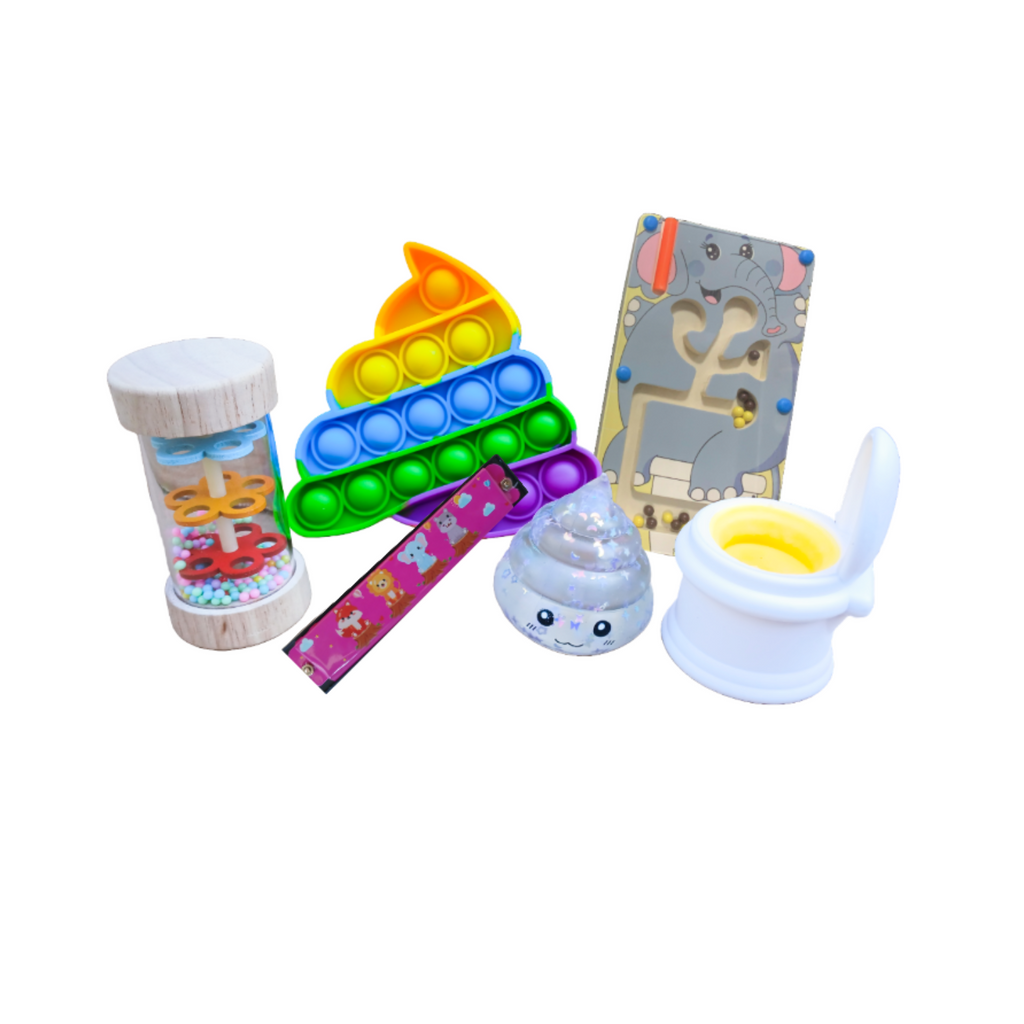 "Keep 'Em on the Toilet" Potty Training Fidget Toy Starter Pack