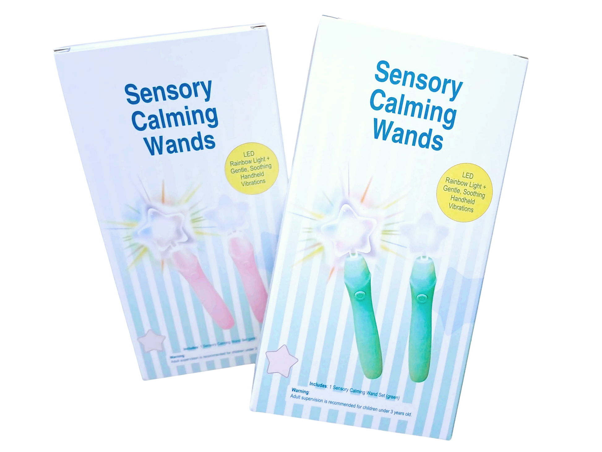 Potty Training Sensory Calming Wand Set (Blue, Pink, or Green)
