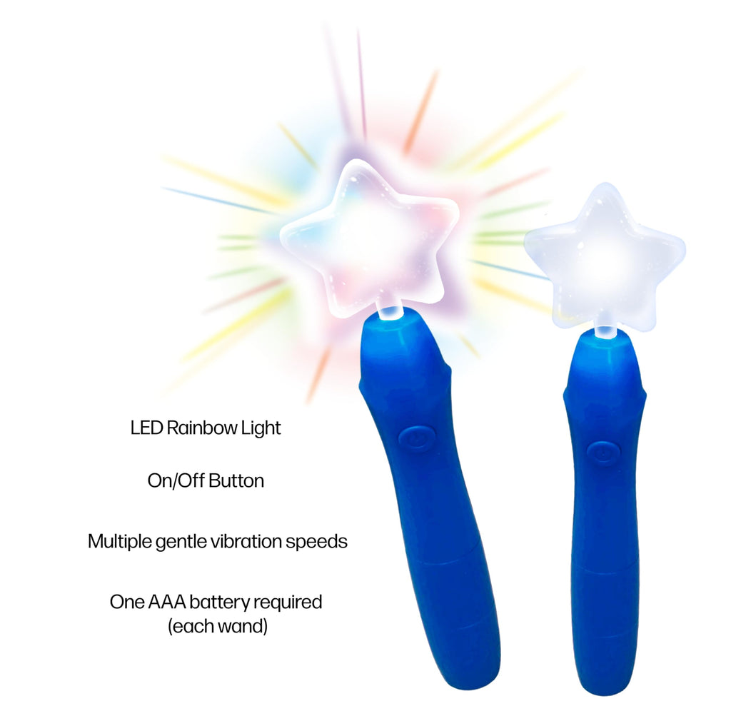 Potty Training Sensory Release Wand Set (Blue or Pink)