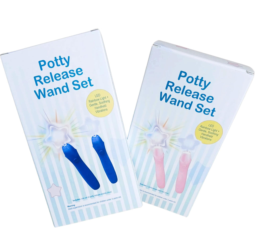Potty Training Sensory Release Wand Set (Blue or Pink)